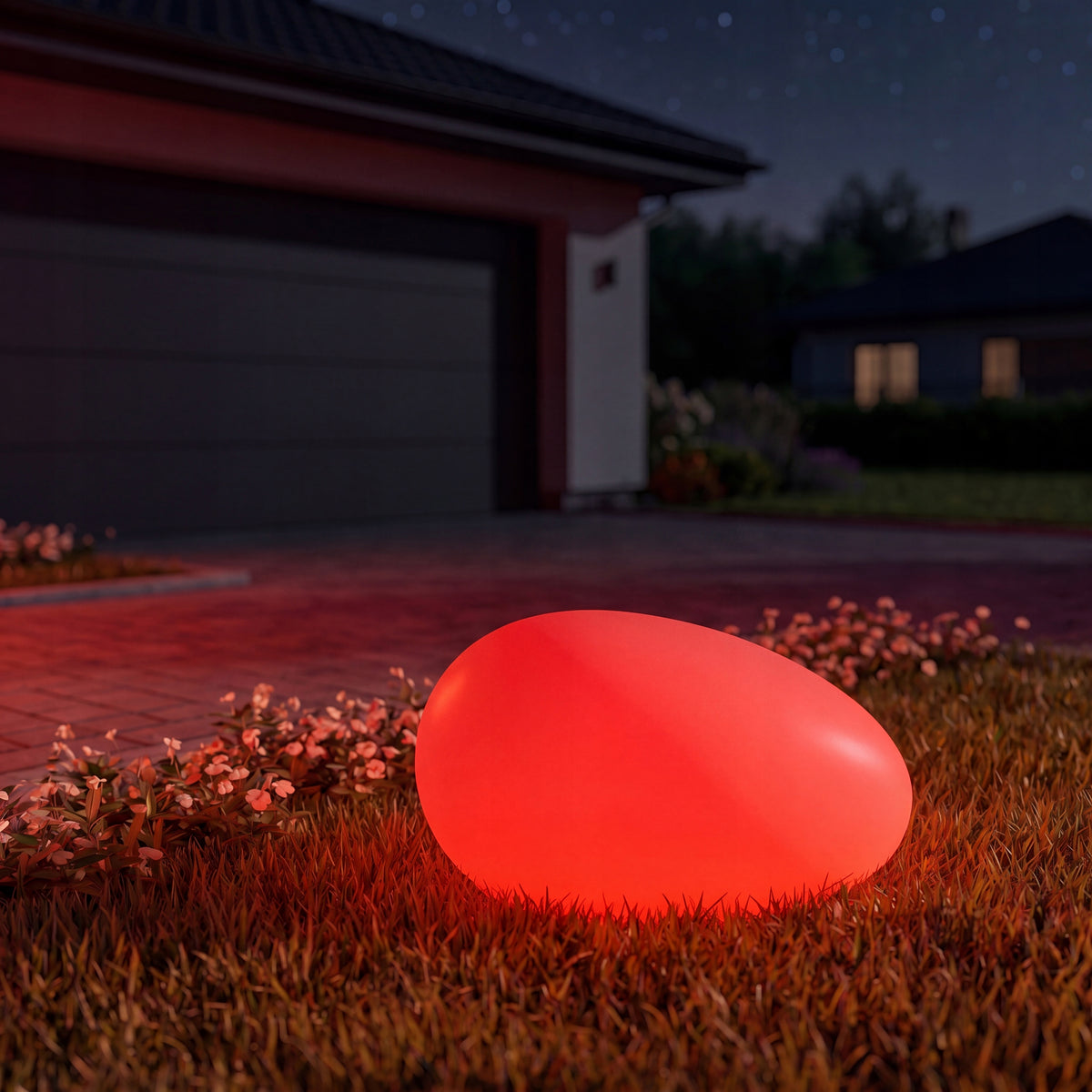 Bílé LED solární zápichové svítidlo 32 cm