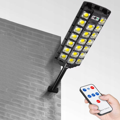 LED solární pouliční svítidlo 6500 K – studená bílá, IP65