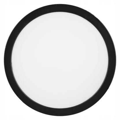 Černé kulaté stropní LED svítidlo 24 W
