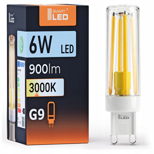 Bílá LED žárovka G9 6 W, 900 lm, 3000 K – teplá bílá