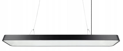 Černé kancelářské závěsné LED svítidlo 50 W, 120 cm