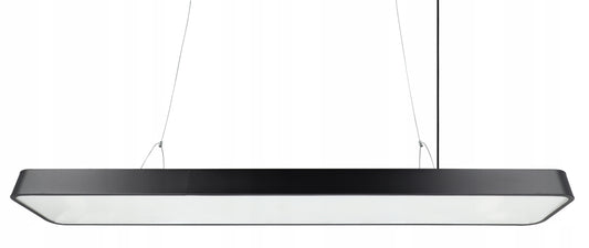 Černé kancelářské závěsné LED svítidlo 50 W, 120 cm
