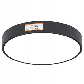 Černé kancelářské závěsné LED svítidlo 40 W, 4000 K