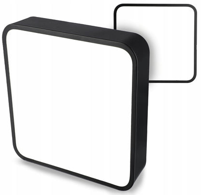 Černý přisazený LED panel 30 W, 30 cm