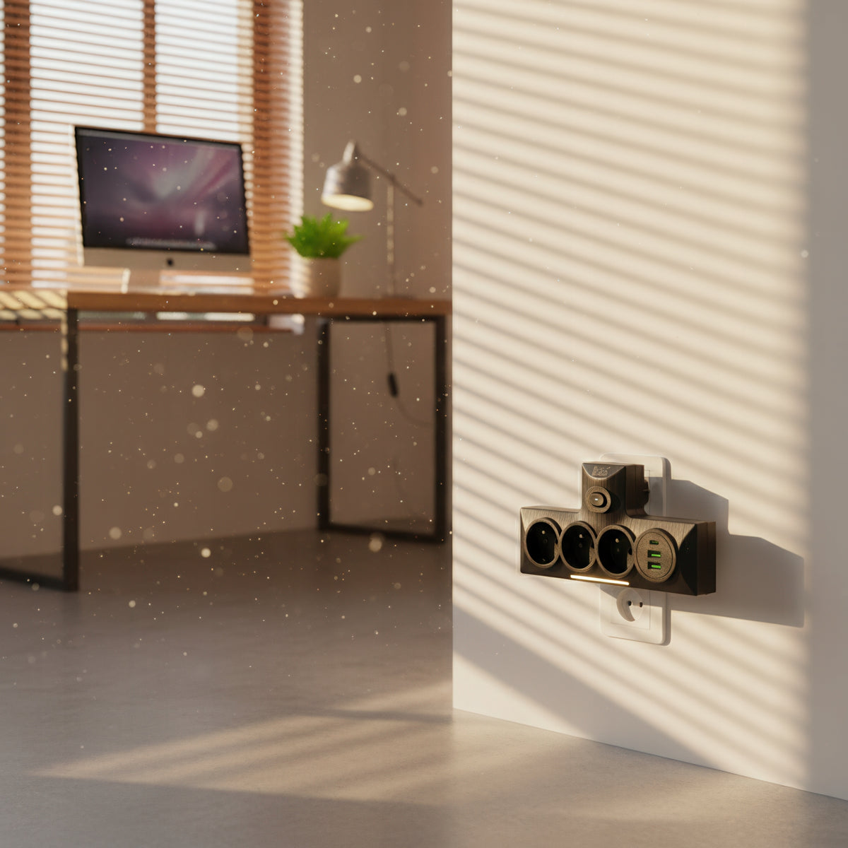 Prodlužovací kabel 230 V, USB