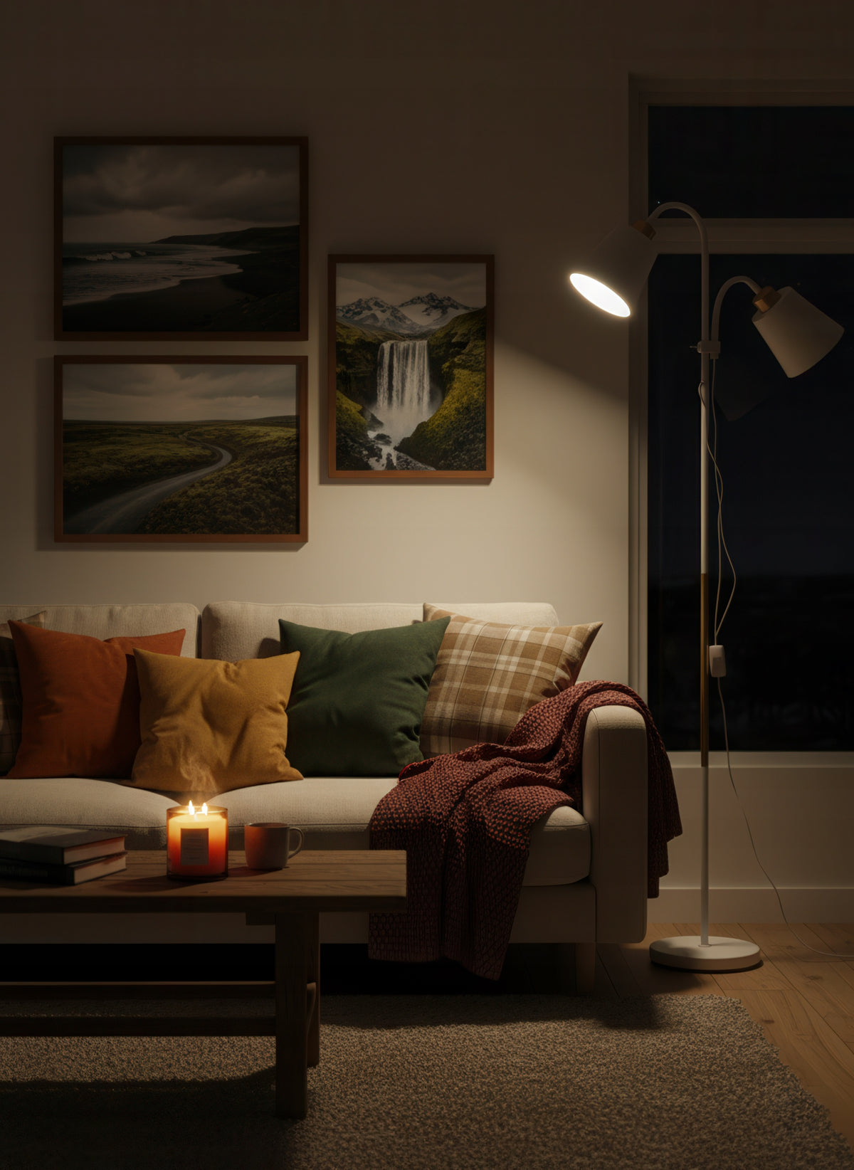 Stojací lampa E27, nastavitelná