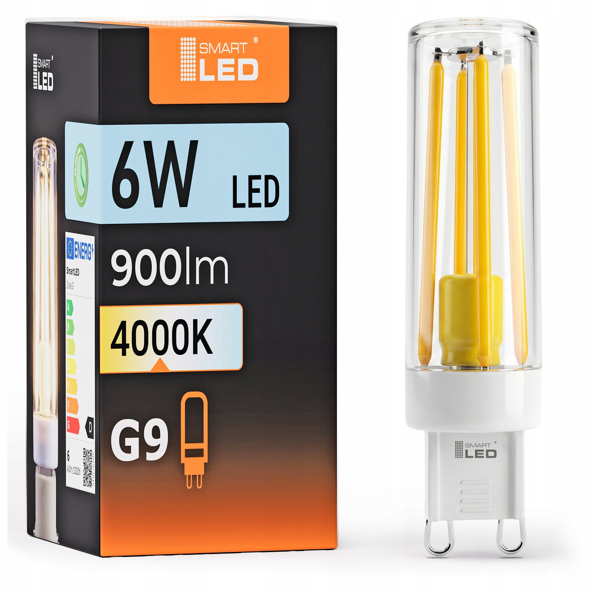 Bílá LED žárovka G9 6 W, 900 lm, 4000 K – neutrální bílá