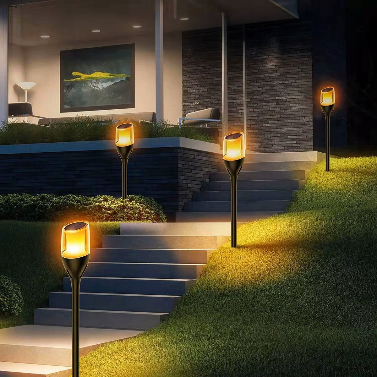 LED solární zápichové svítidlo 60 cm, IP44