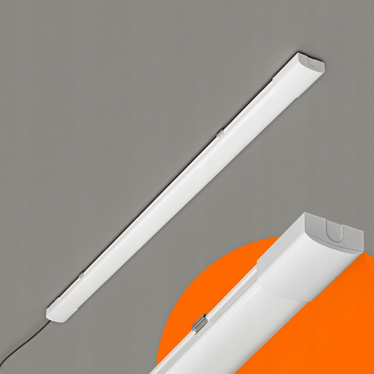 Prachotěsné LED svítidlo 40 W, 6400 lm, 120 cm, IP65