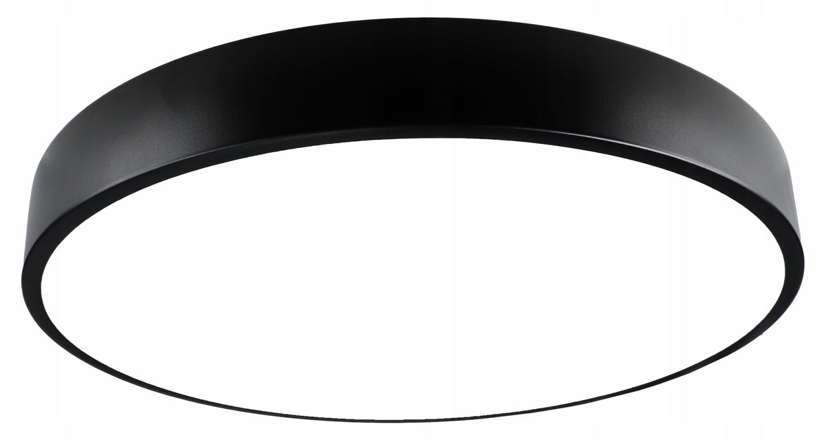 Černé stropní LED svítidlo 30 W, 40 cm