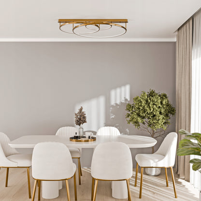 Zlaté designové stropní LED svítidlo 156 W, 14 040 lm, 3000/4000/6500 K, IP20