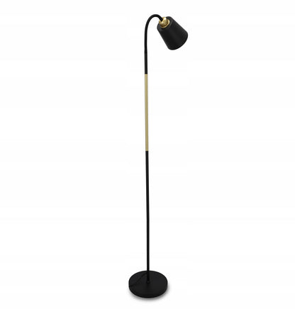 Černá stojací lampa E27, nastavitelná