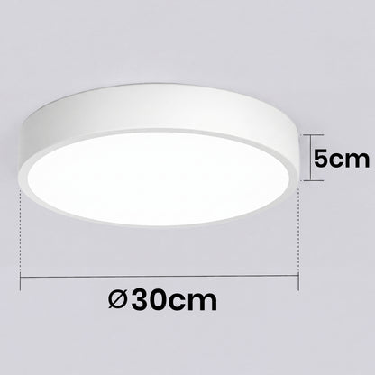 Bílé kulaté stropní LED svítidlo 18 W, 1800 lm, 30 cm