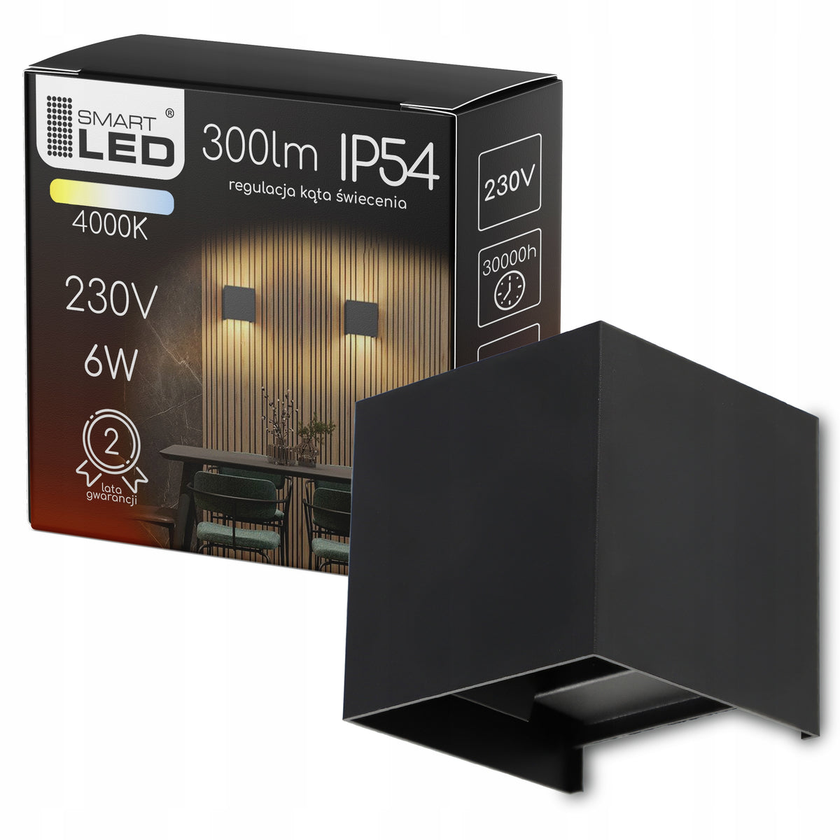 LED fasádní svítidlo 6 W, IP54
