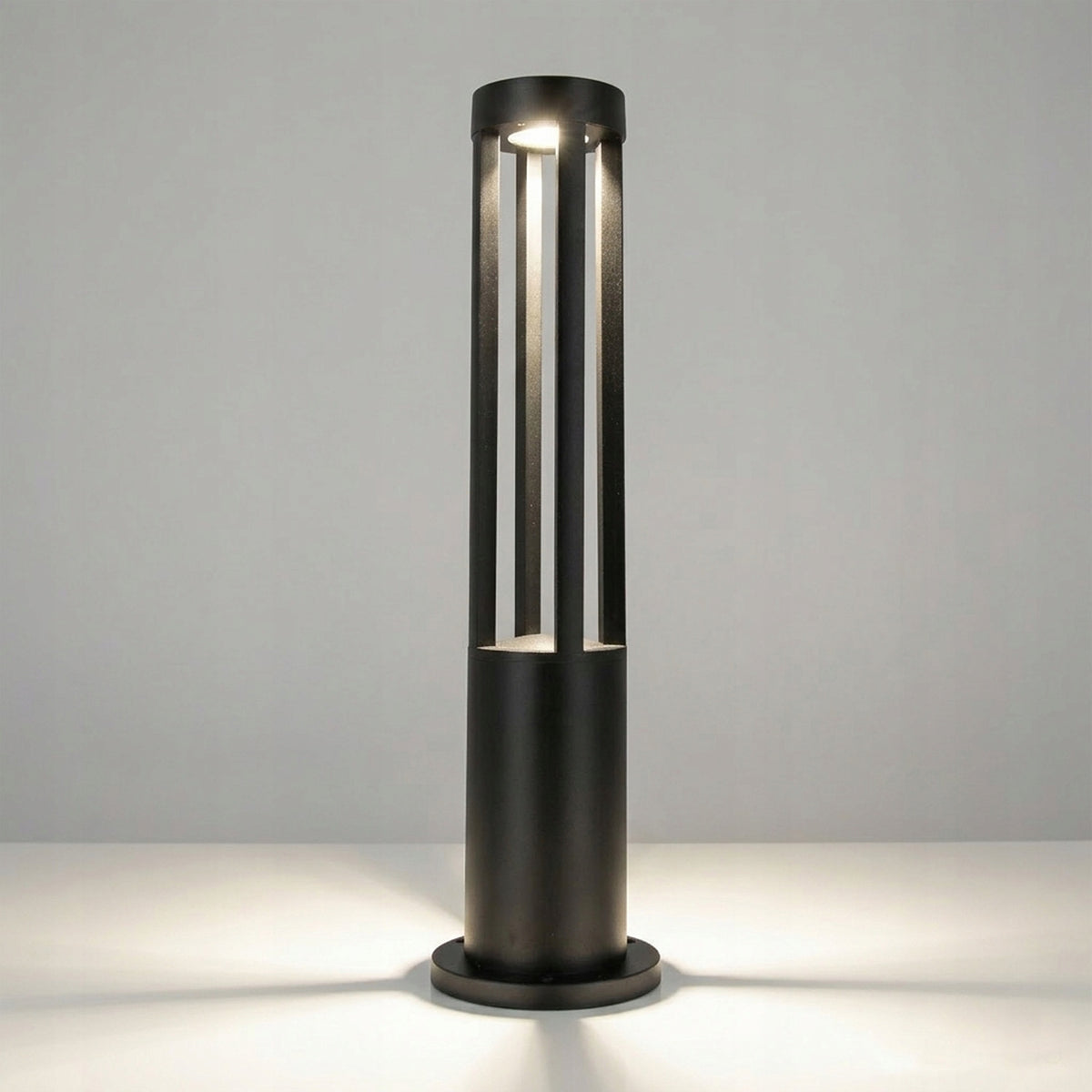Černý venkovní osvětlovací sloupek 230 V, 12 W, 60 cm, IP65