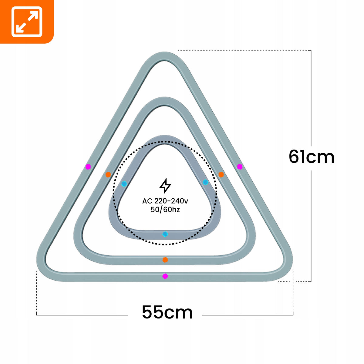 Kancelářské závěsné LED svítidlo 146 W – teplá bílá