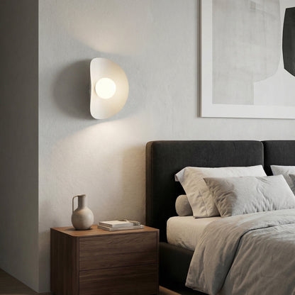 Nástěnné svítidlo FIERO XL K1 – bílé, bílé sklo
