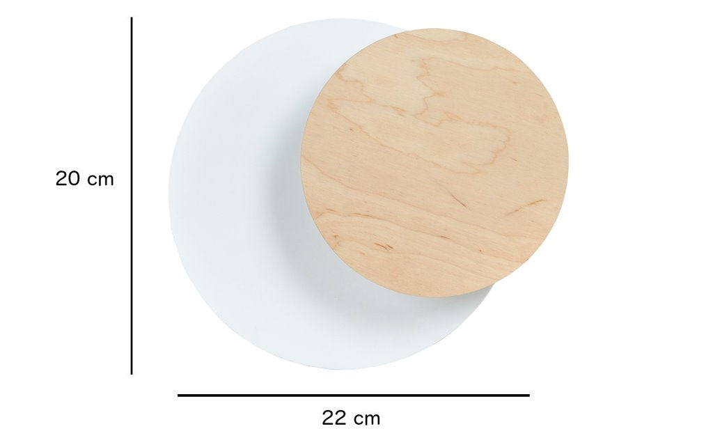 Nástěnné svítidlo CIRCLE 1A – bílé