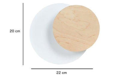 Nástěnné svítidlo CIRCLE 1A – bílé