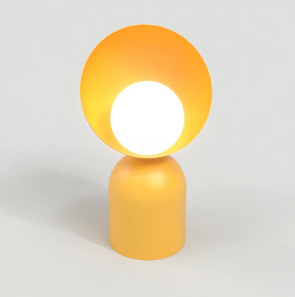 Stolní lampa BOTO LN1 – oranžová, bílé sklo
