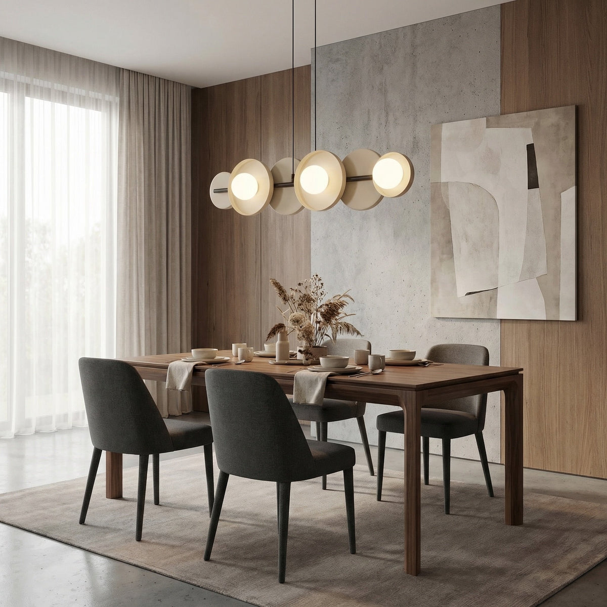 Závěsné svítidlo MODEL 6 – černé / moka, bílé sklo
