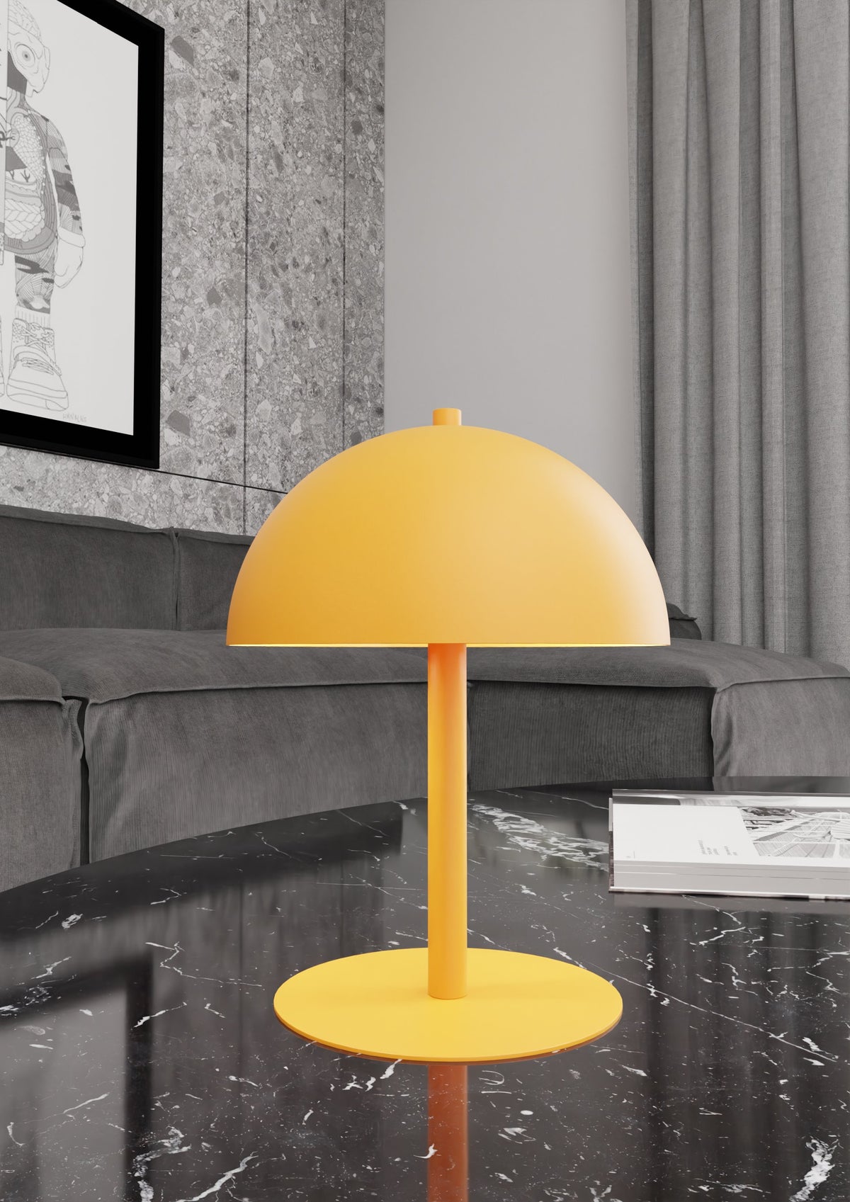 Stolní lampa MOGU LN2 – oranžová