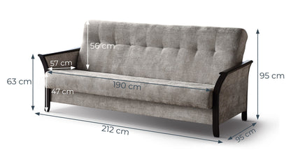 Roko/Bonita/Roko wersalka wymiary (small).jpg — MARS Furniture