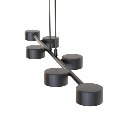 Závěsné svítidlo MEGARA 6 – černé