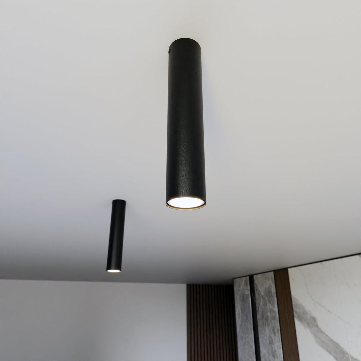 Stropní svítidlo TECNO 1M – černé