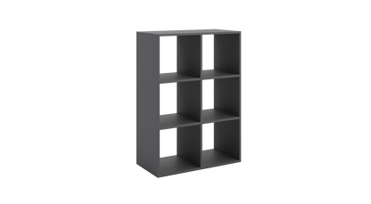 Knihovna LONI 2 × 3 – šedá