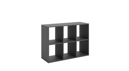 Knihovna LONI 2 × 3 – šedá