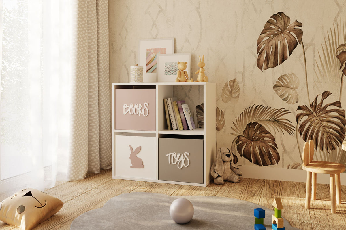 Knihovna LONI 2 × 2 – bílá