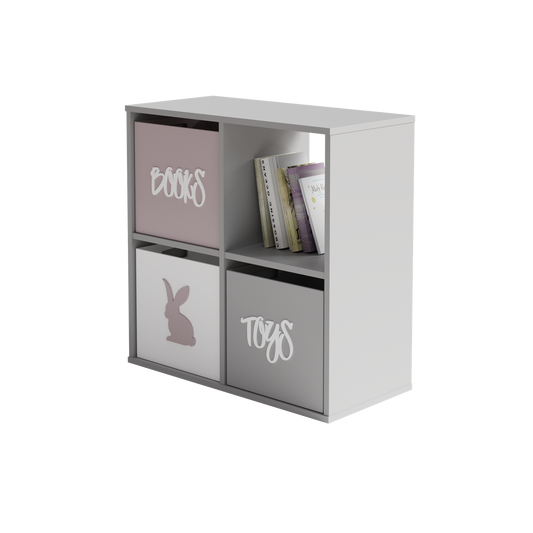 Knihovna LONI 2 × 2 – bílá
