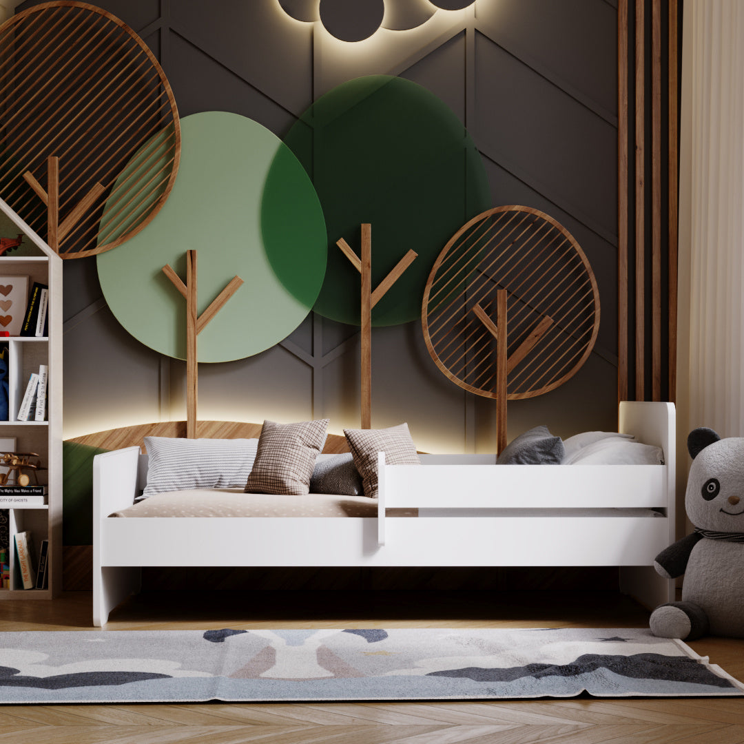 Dětská postel MAX 140 × 70 cm s ochrannou zábranou