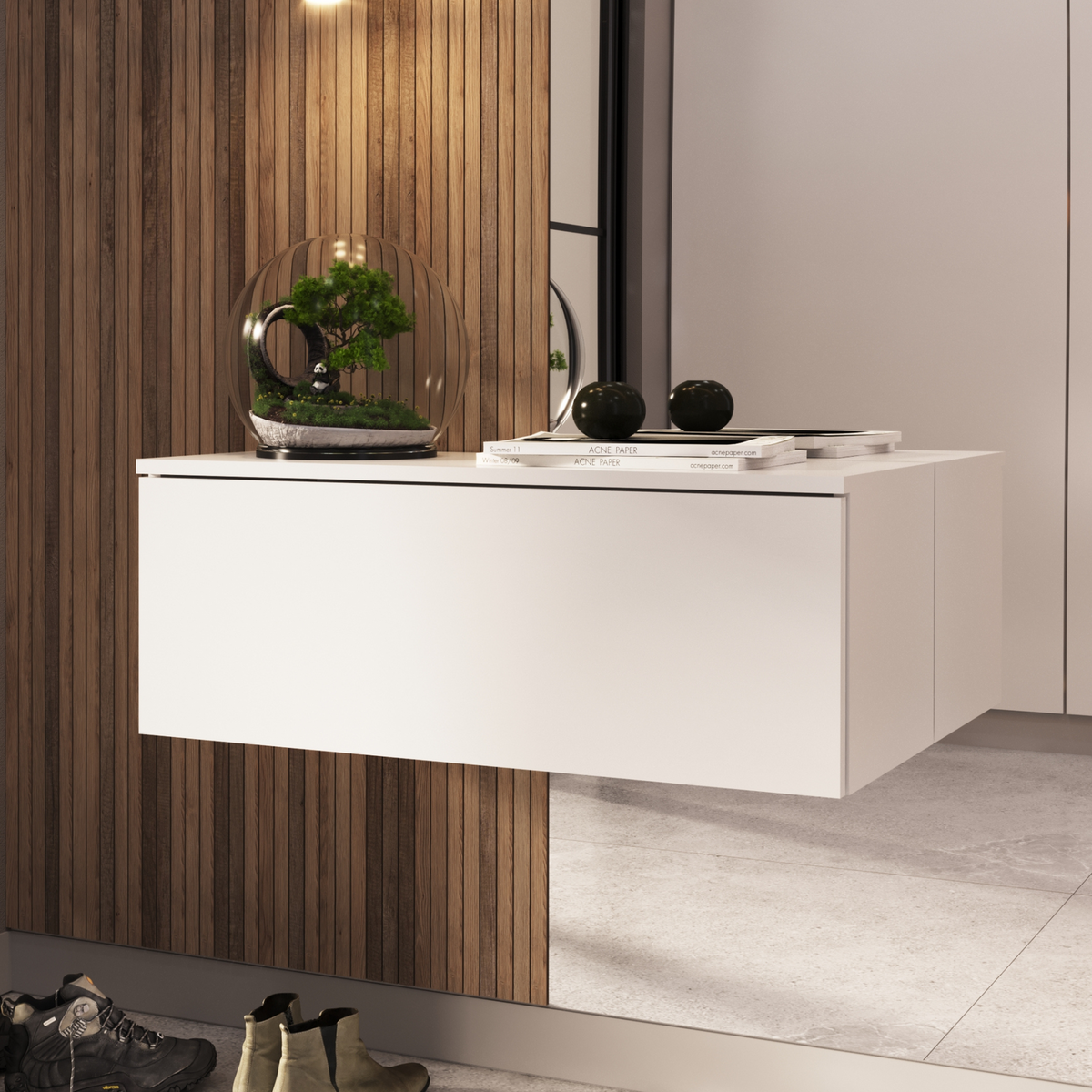 TV stolek NICOLE 80 cm – bílá