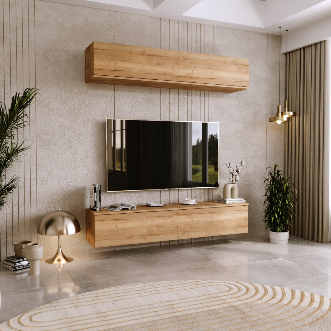 TV stolek NICOLE 80 cm – dub Craft zlatý