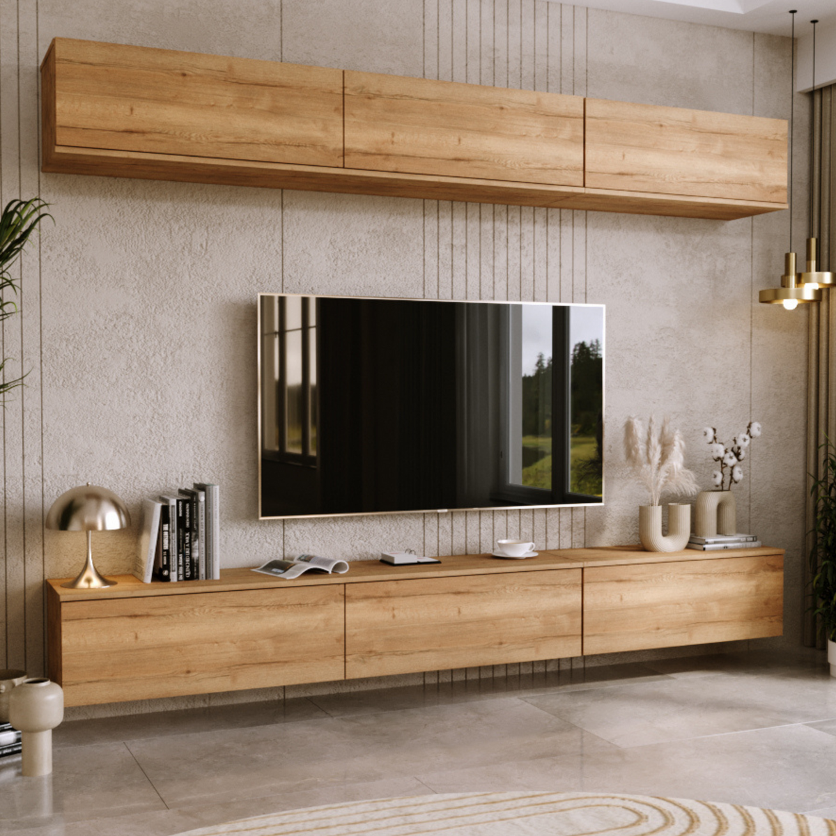 TV stolek NICOLE 80 cm – dub Craft zlatý