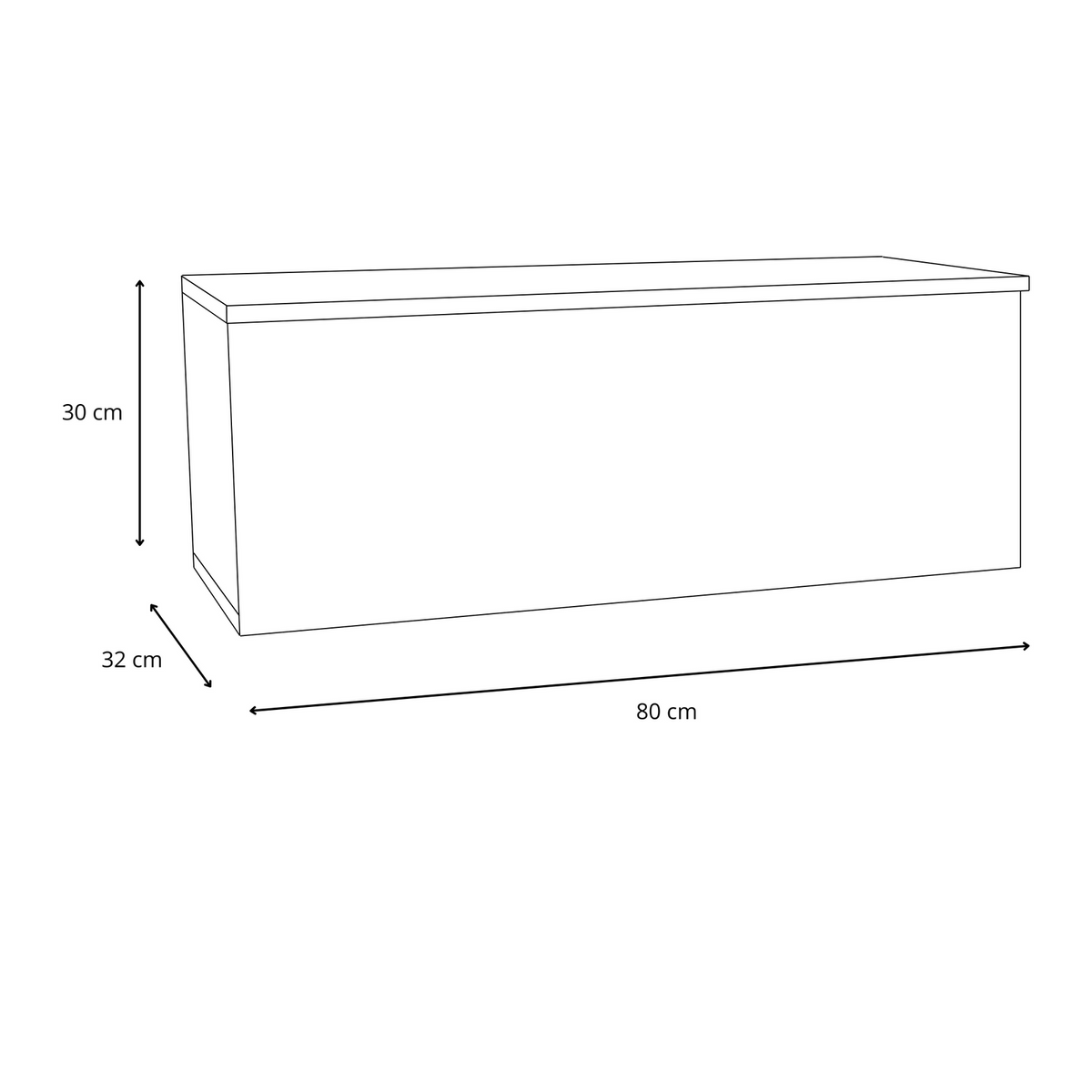 TV stolek NICOLE 80 cm – dub artisan