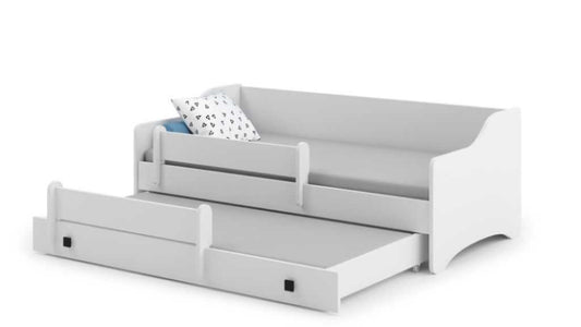 Dětská postel se dvěma lůžky ERIK 160 × 80 cm – černé úchytky
