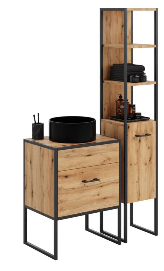 Koupelnová sestava AURA – dub Craft zlatý