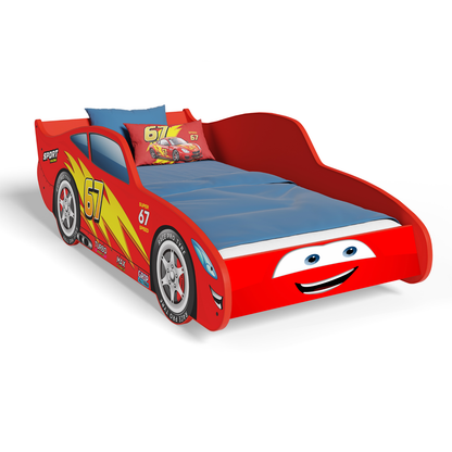 Dětská postel CARS 140 × 70 cm bez matrace – červené auto