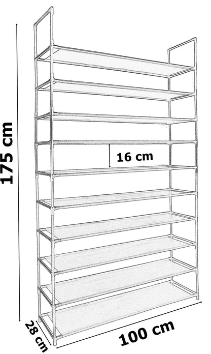 Botník Mela - 50 par - šedá