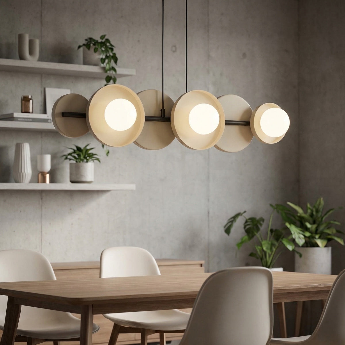 Závěsné svítidlo MODEL 6 – černé / moka, bílé sklo