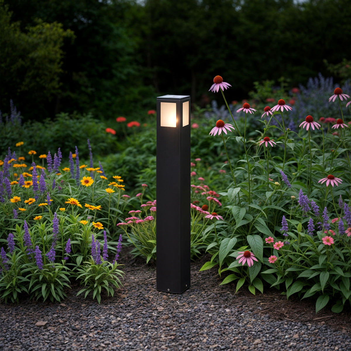 Stojací lampa PONDER 65, černá, patice E27, 15 W, IP44 – fotografie 5