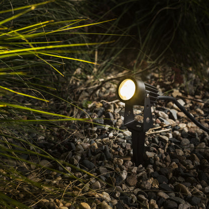 Venkovní zápichové LED svítidlo GUN, černé, 3× 1 W, teplá bílá 3000 K, IP65 – fotografie 9