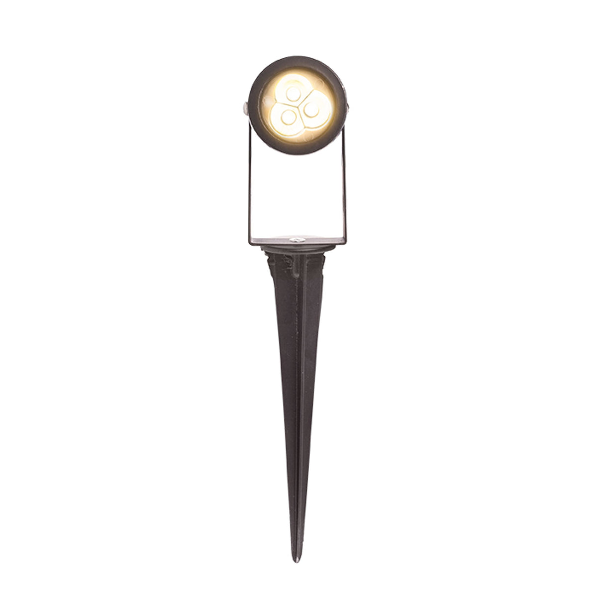 Venkovní zápichové LED svítidlo GUN, černé, 3× 1 W, teplá bílá 3000 K, IP65 – fotografie 7