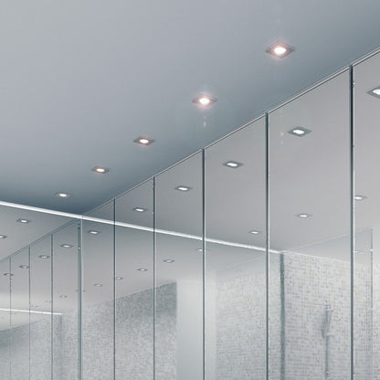 Koupelnové zápustné svítidlo SPLASH SQ, chrom, patice GU10, 8 W, IP65 – fotografie 8