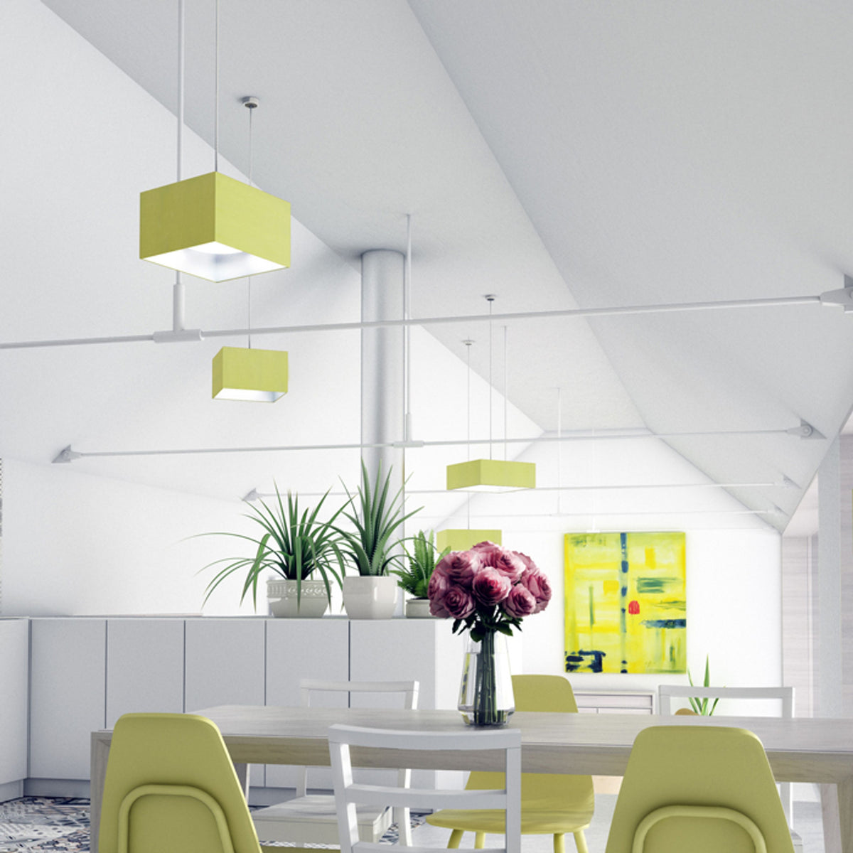 Závěsná sada HEX, kabel šedý, objímka chrom, 1, patice E27, 15 W – fotografie 3