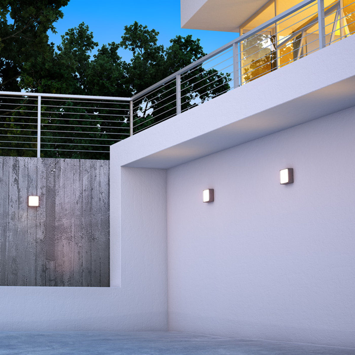 Venkovní přisazené nástěnné LED svítidlo BONO, antracitové, 4 W, teplá bílá 3000 K, IP65 – fotografie 7