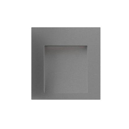 Venkovní zápustné LED svítidlo TESS SQ, stříbrnošedé, 3 W, teplá bílá 3000 K, IP54 – fotografie 6